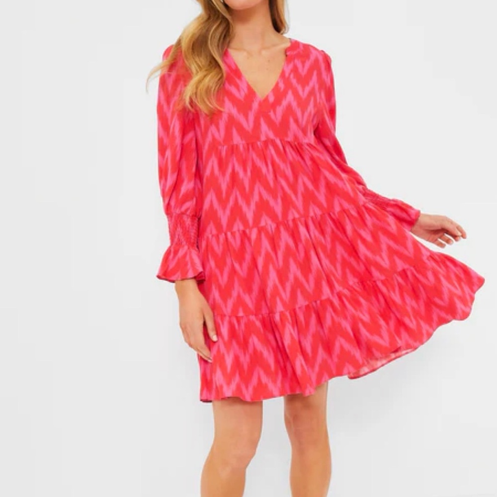 Pomander Place Vibrant Red and Pink Top